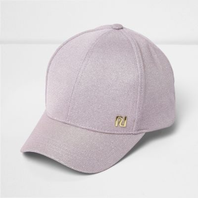 Girls pink glitter cap